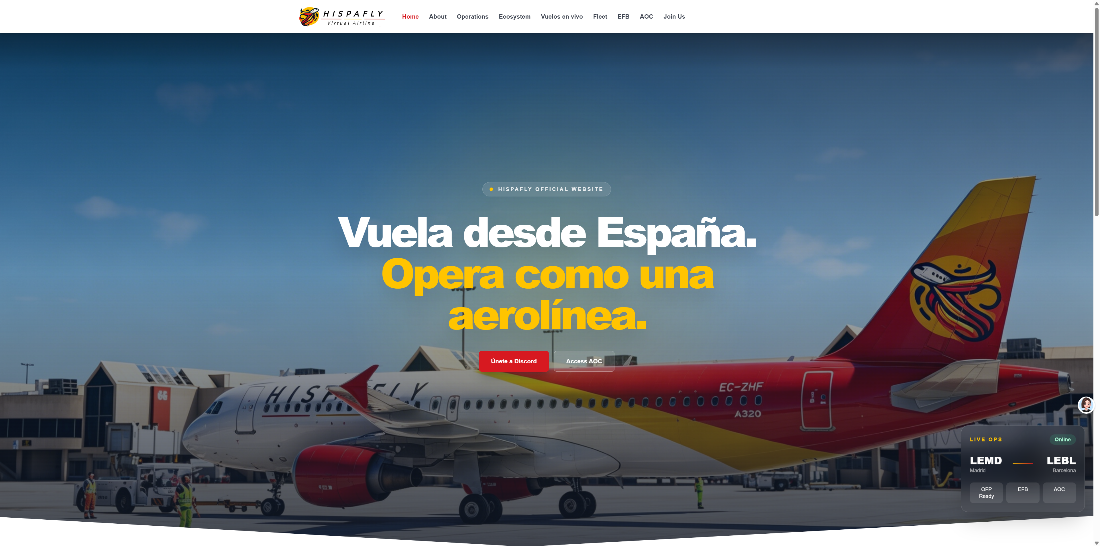 HISPAFLY public website home page