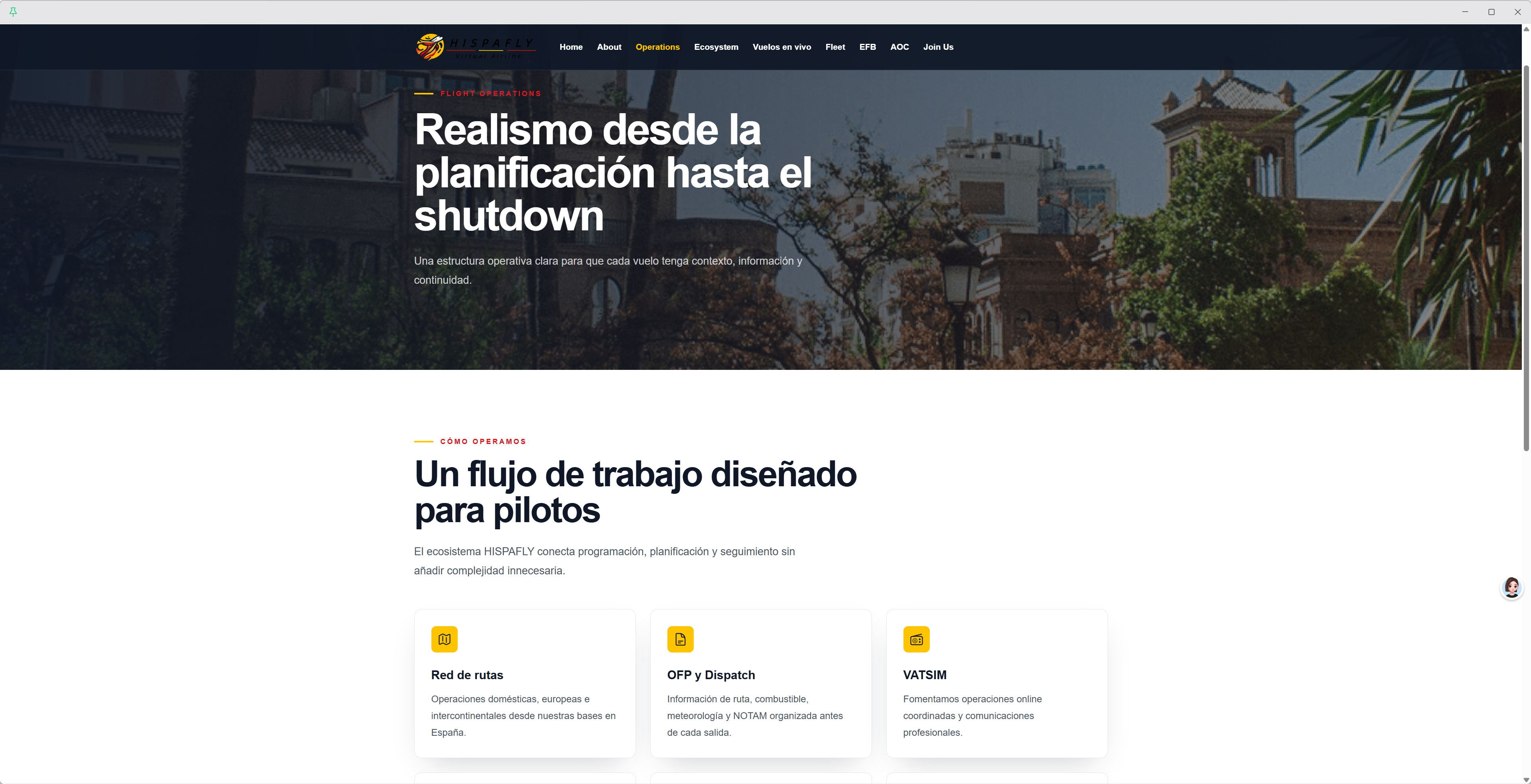 HISPAFLY operations page